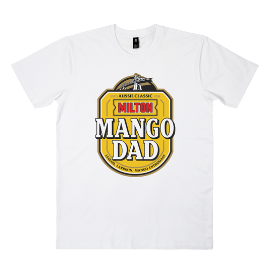 Mango Dad Tee White T-Shirt Milton Mango