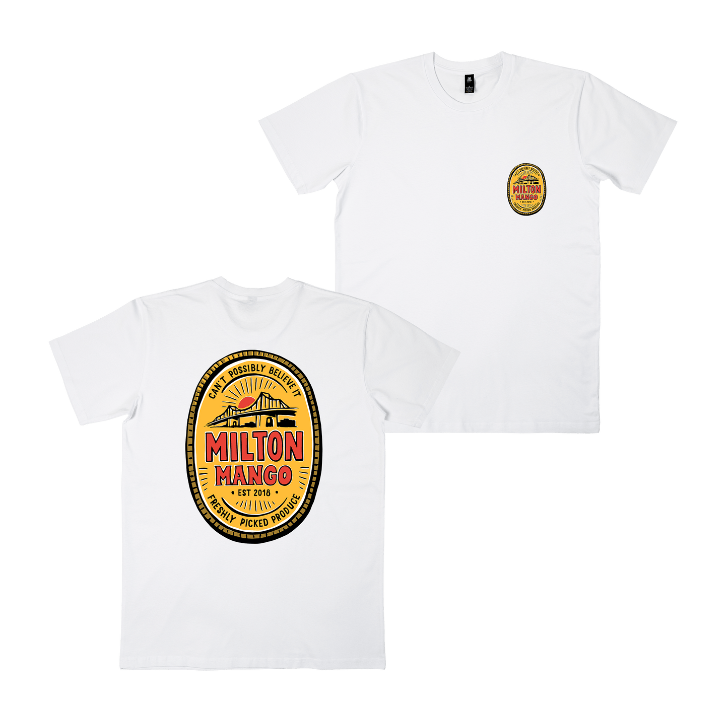 Mango Story Tee White T-Shirt Milton Mango