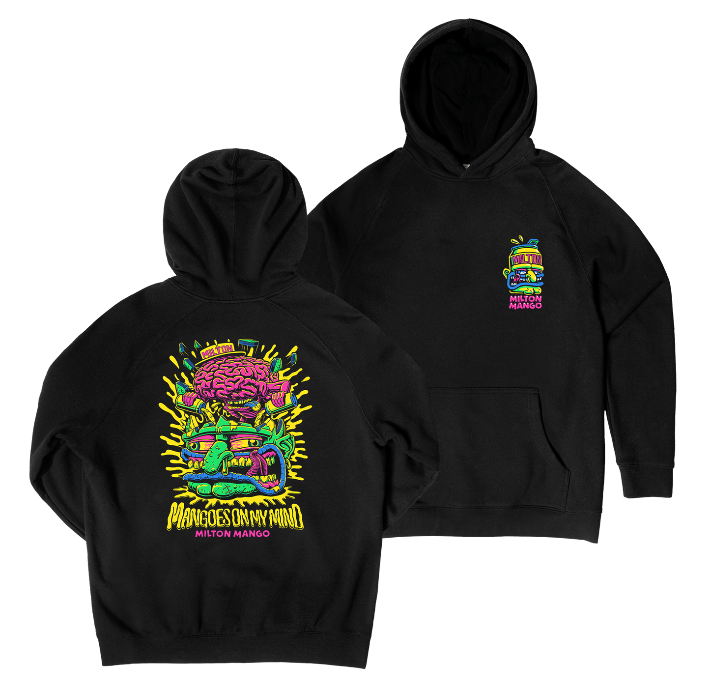 Mangoes on my Mind Hoodie Black Hoodie Milton Mango