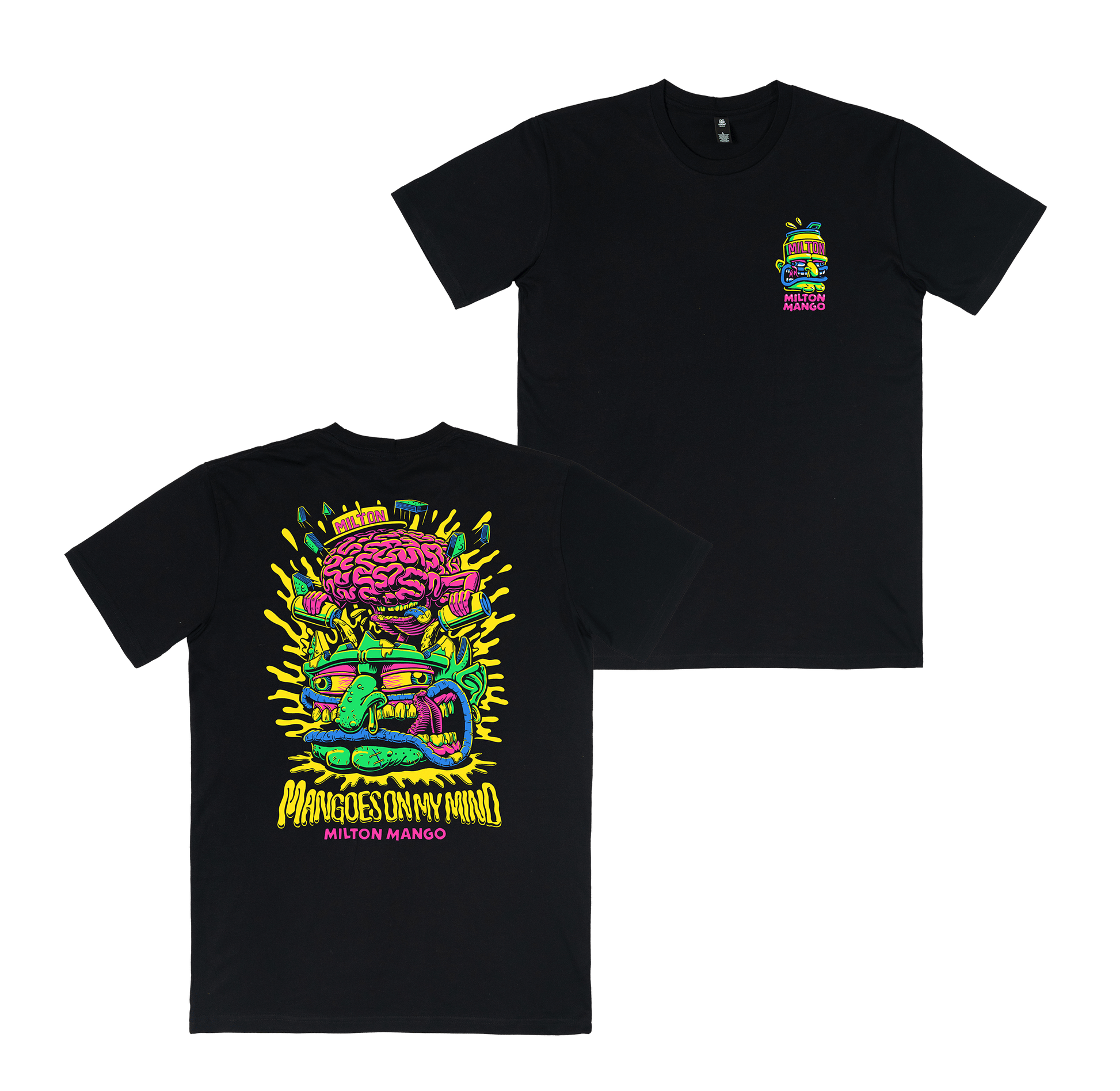 Mangoes on my Mind Tee Black T-Shirt Milton Mango