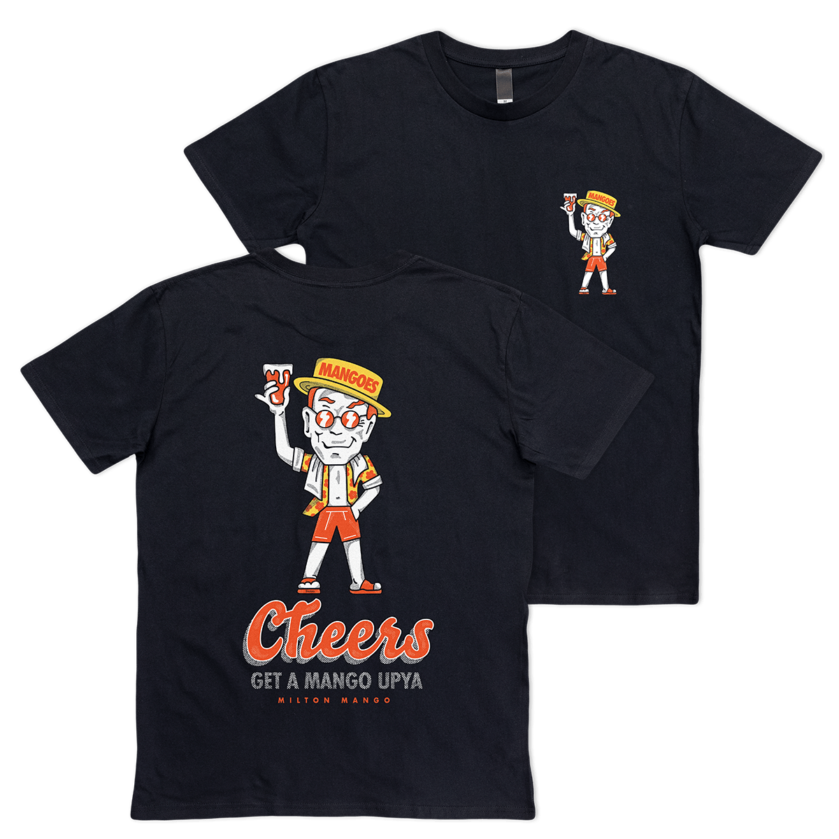Milton Mango Man Tee Black T-Shirts Milton Mango