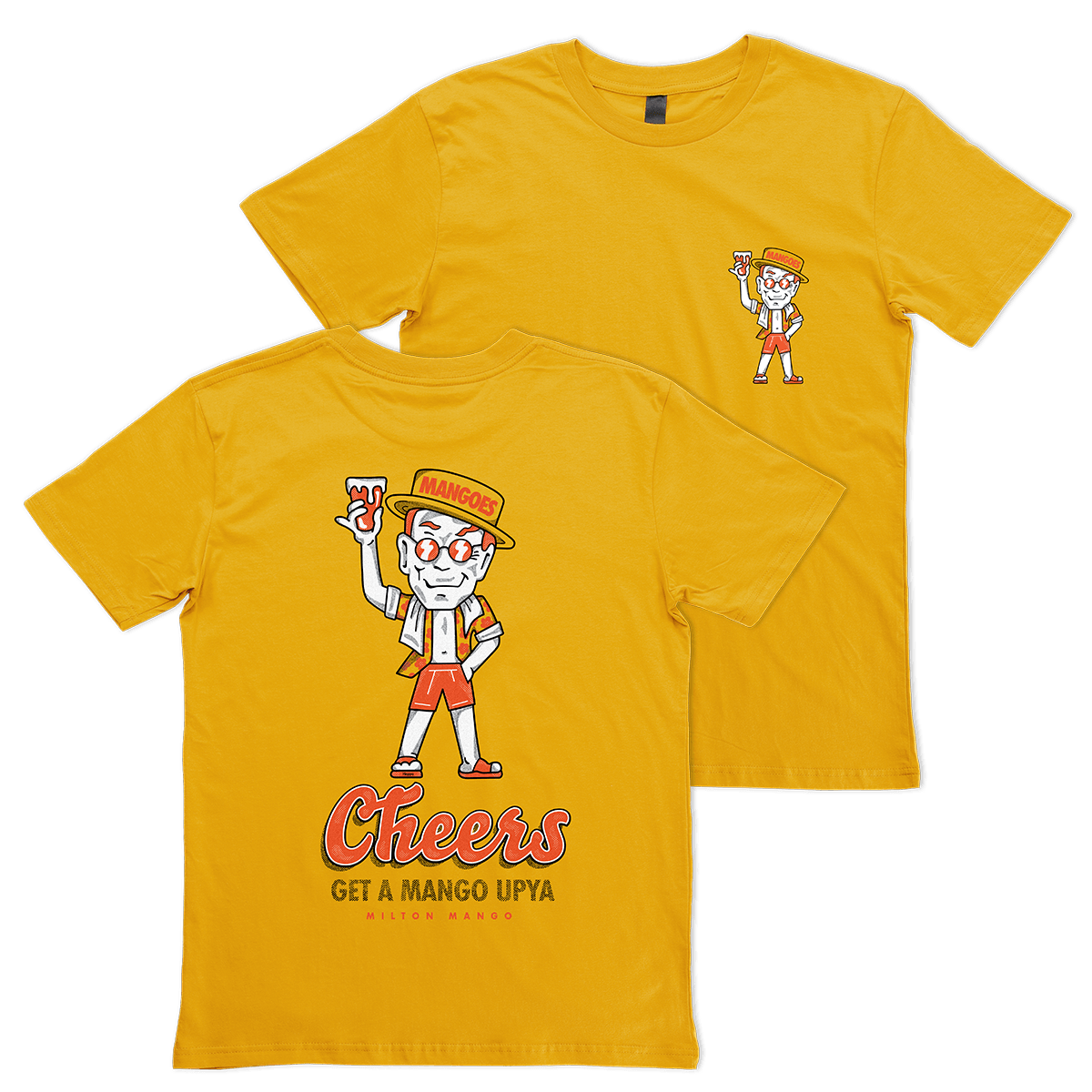 Milton Mango Man Tee Mustard T-Shirts Milton Mango