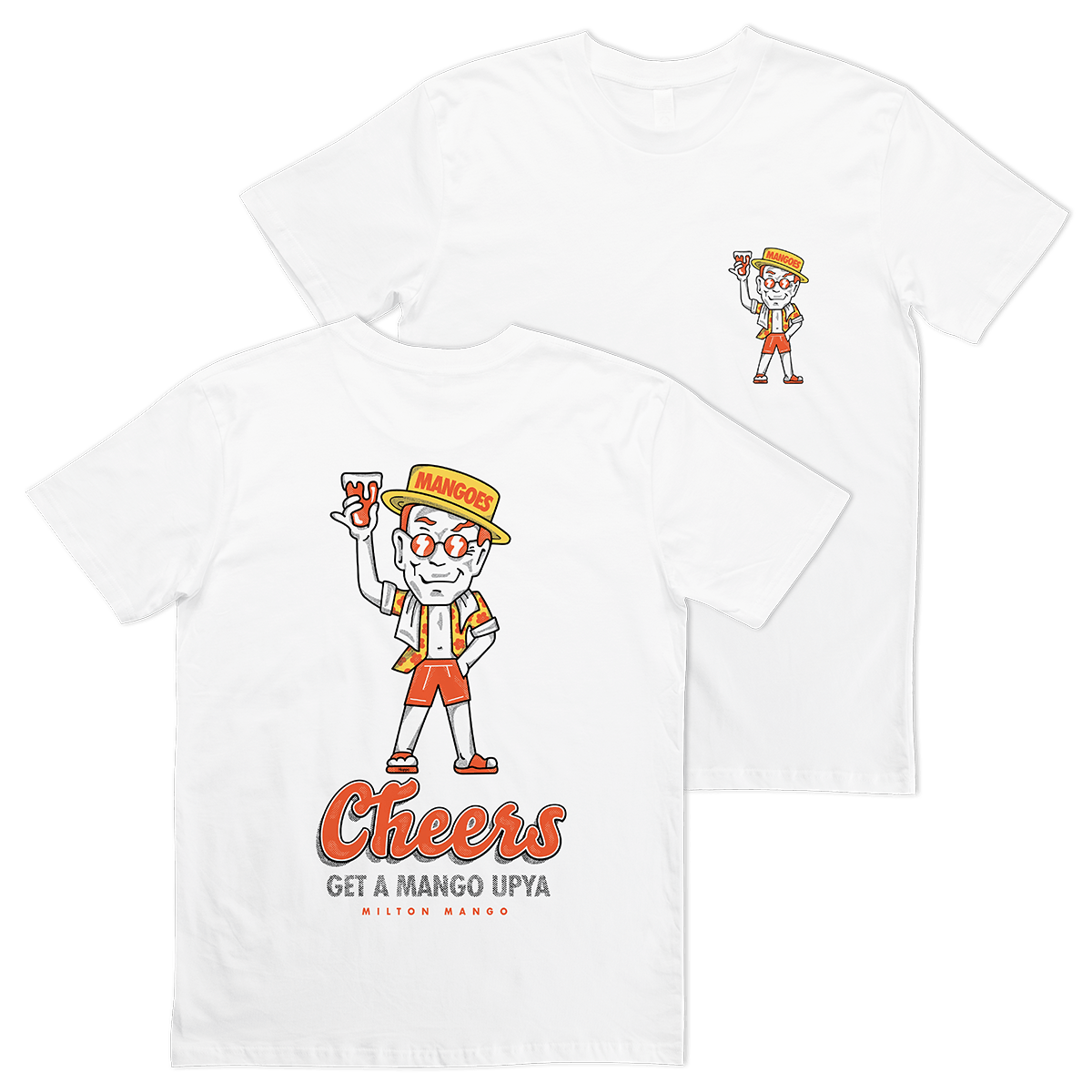Milton Mango Man Tee White T-Shirts Milton Mango