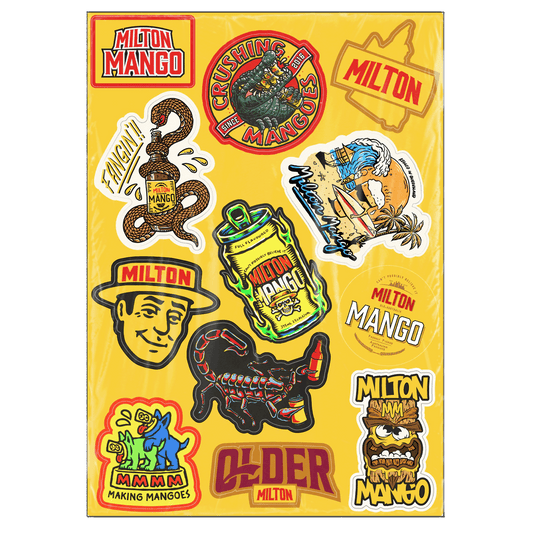 Milton Mango Sticker Sheet Sticker Milton Mango
