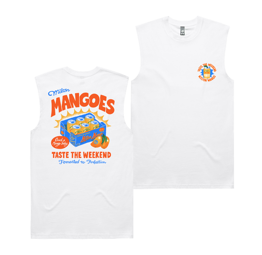 Milton Produce Muscle Tee White T-Shirt Milton Mango