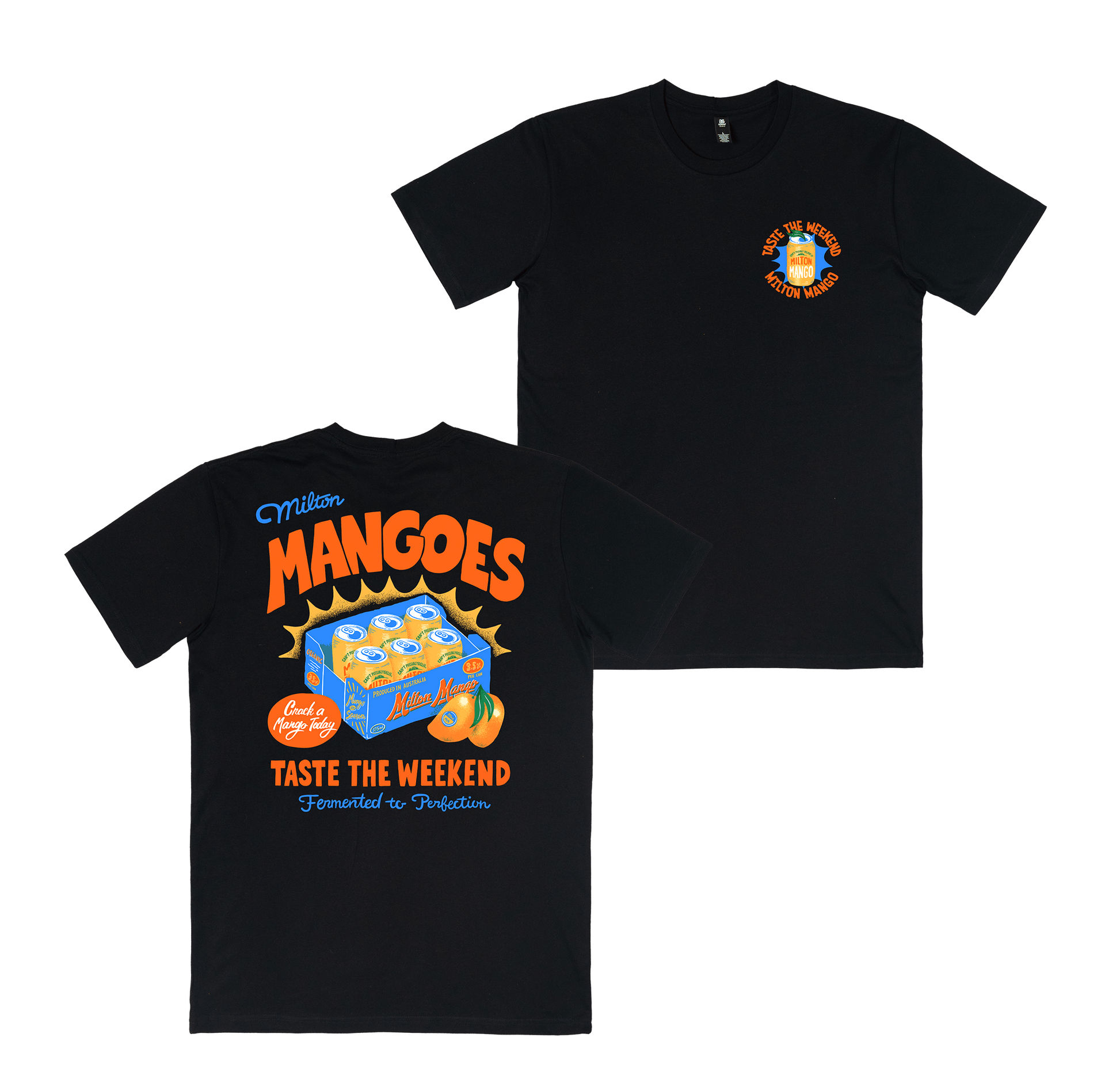 Milton Produce Tee Black T-Shirt Milton Mango