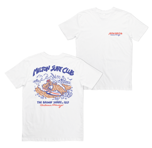 Milton Surf Club Tee White T-Shirts Milton Mango