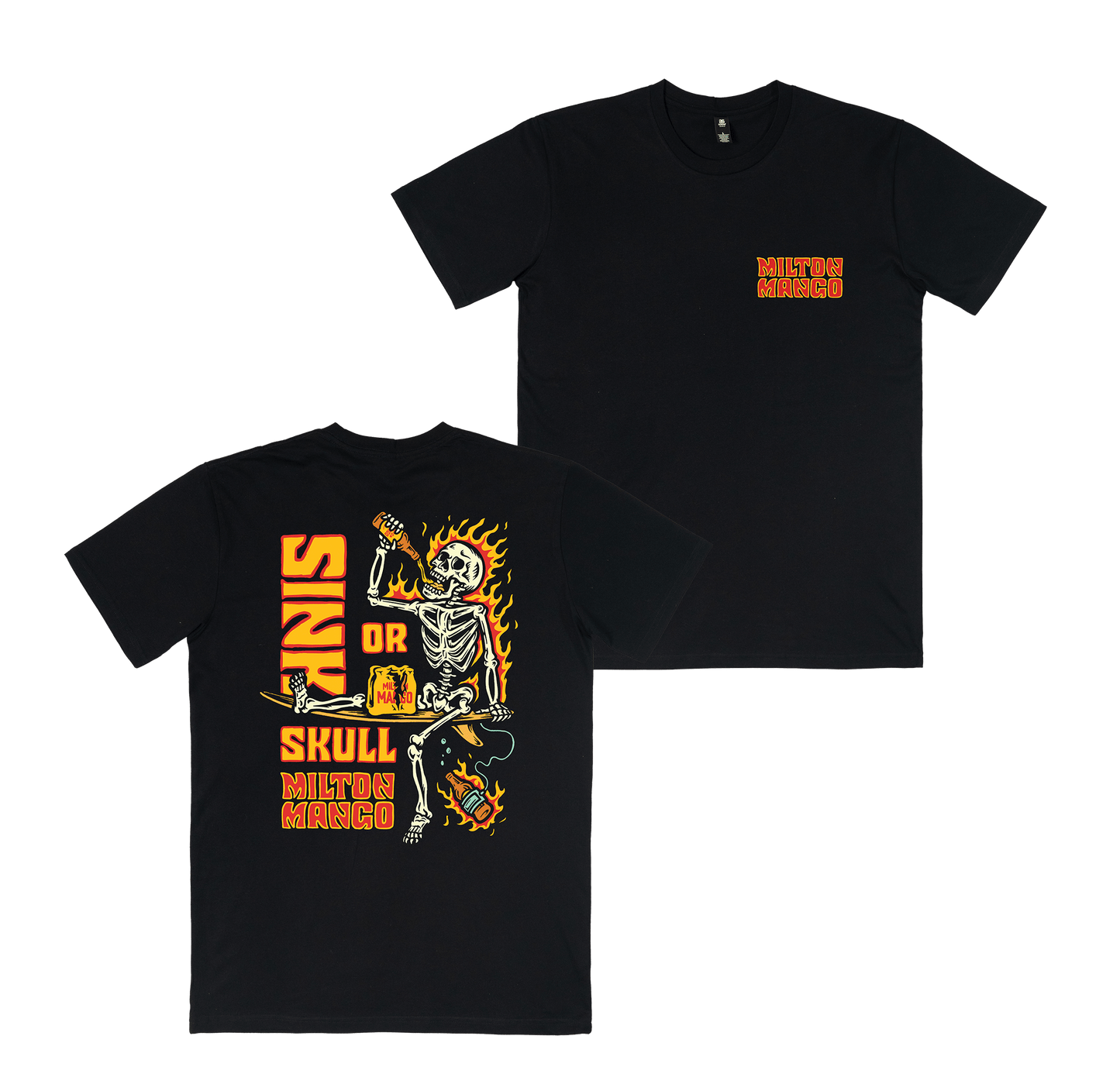 Sink or Skull Tee Black T-Shirt Milton Mango