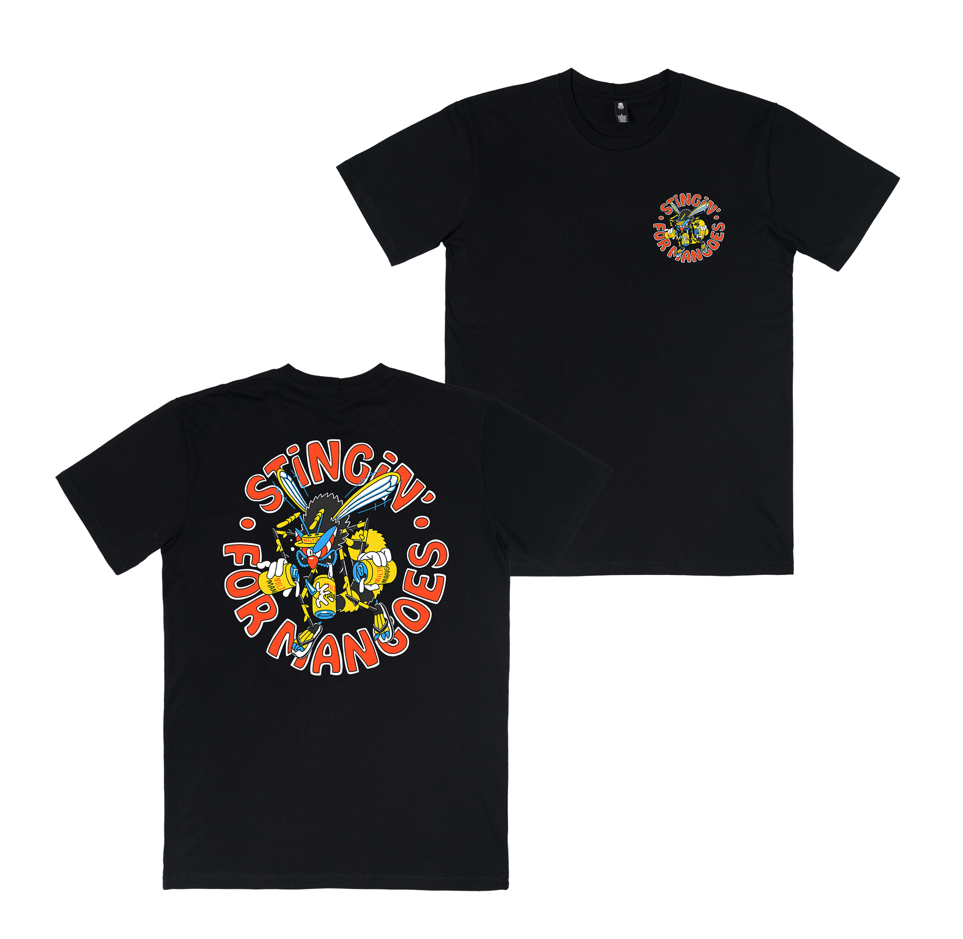Stingin' 5 Tee Black T-Shirt Milton Mango