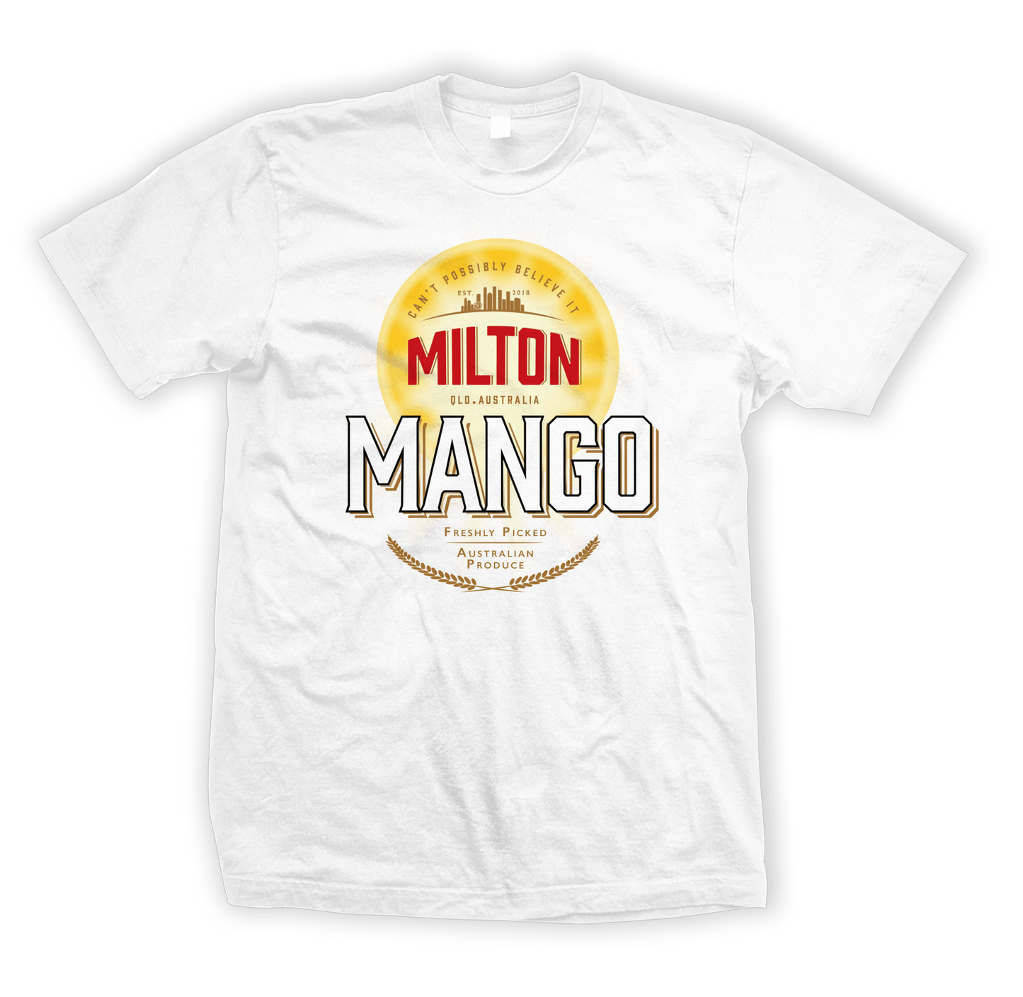 The Caxton Tee White T-Shirts Milton Mango
