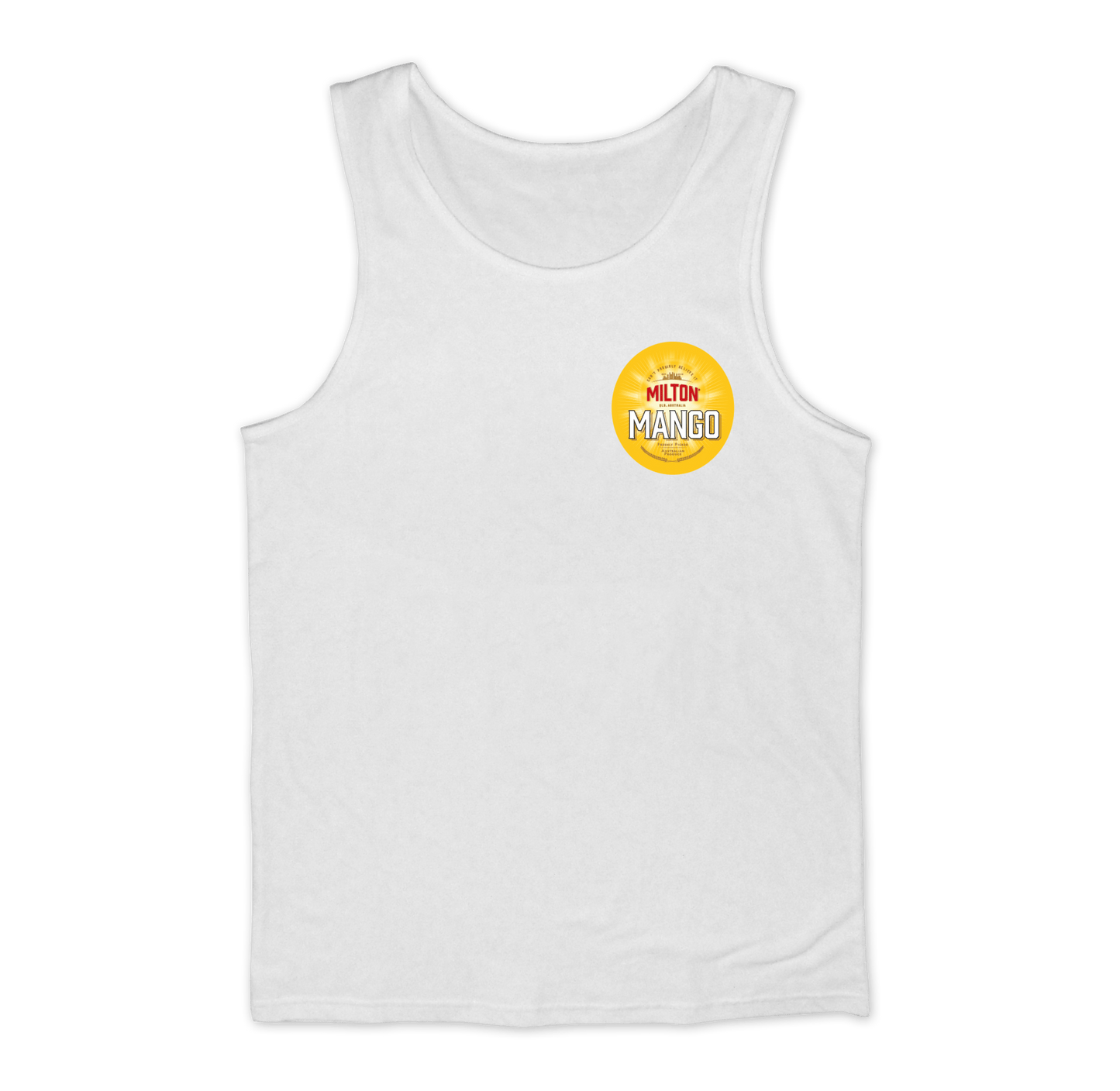 The Chalk Singlet White Singlets Milton Mango