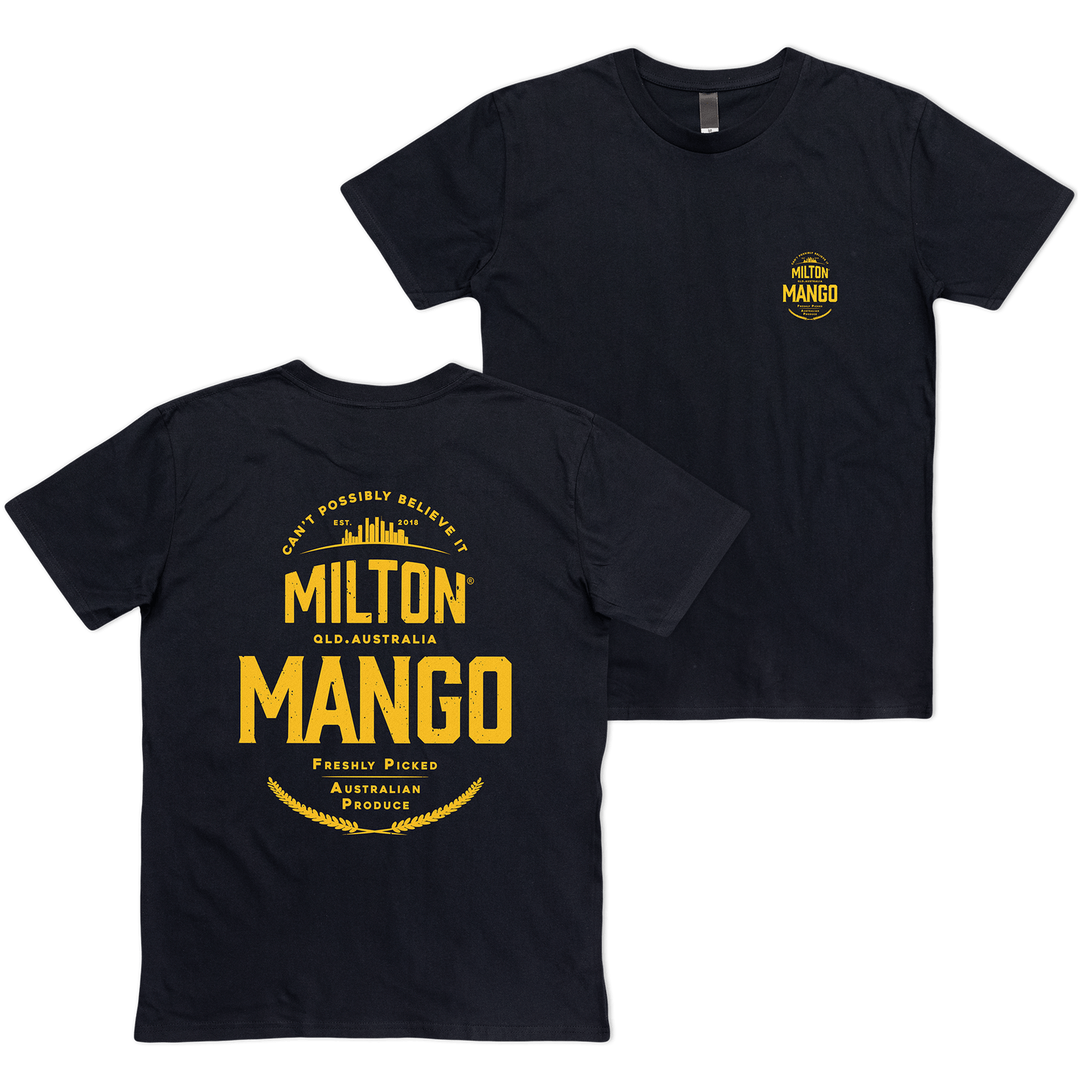 The Paddo Tee Black T-Shirts Milton Mango