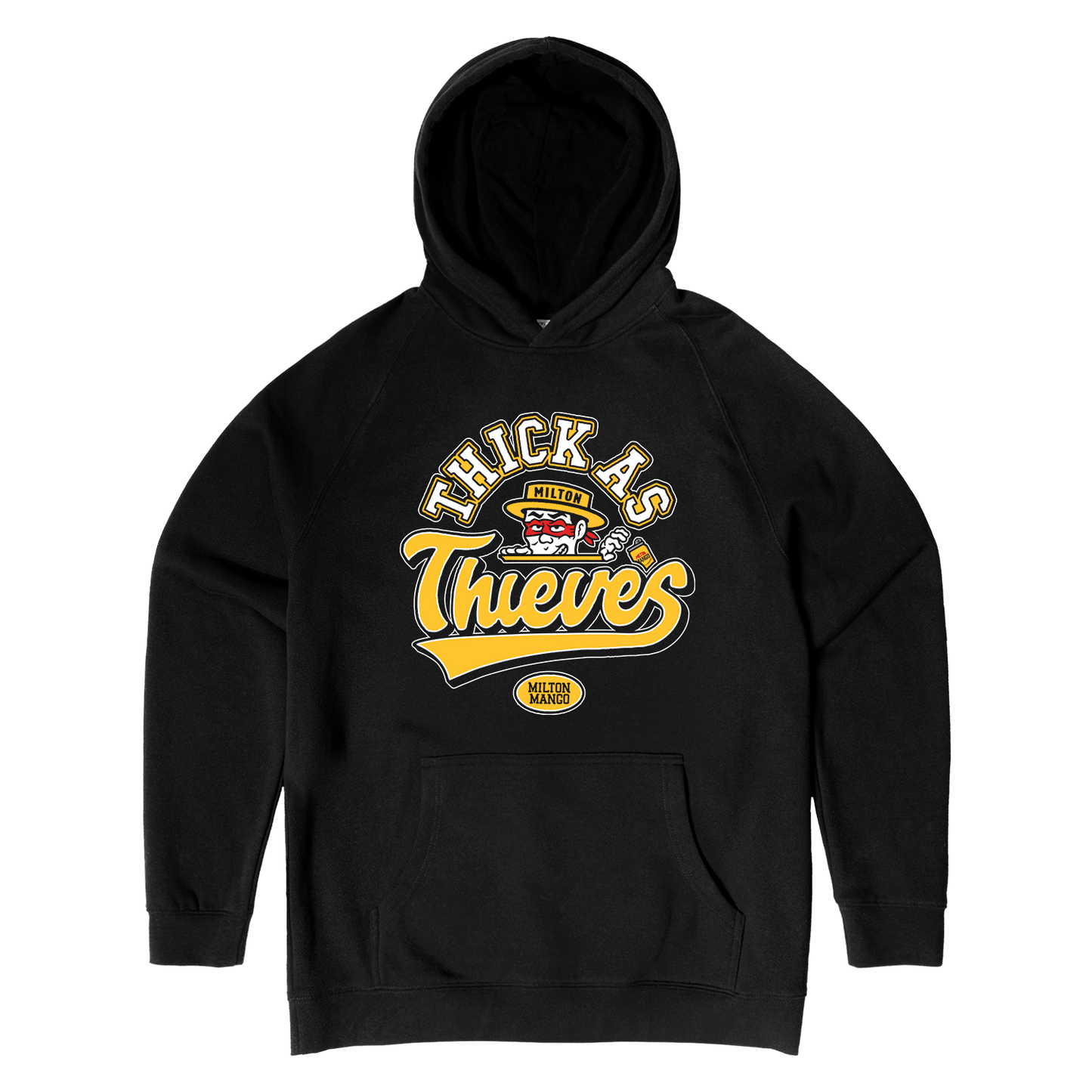Thick As Hoodie Black Hoodie Milton Mango
