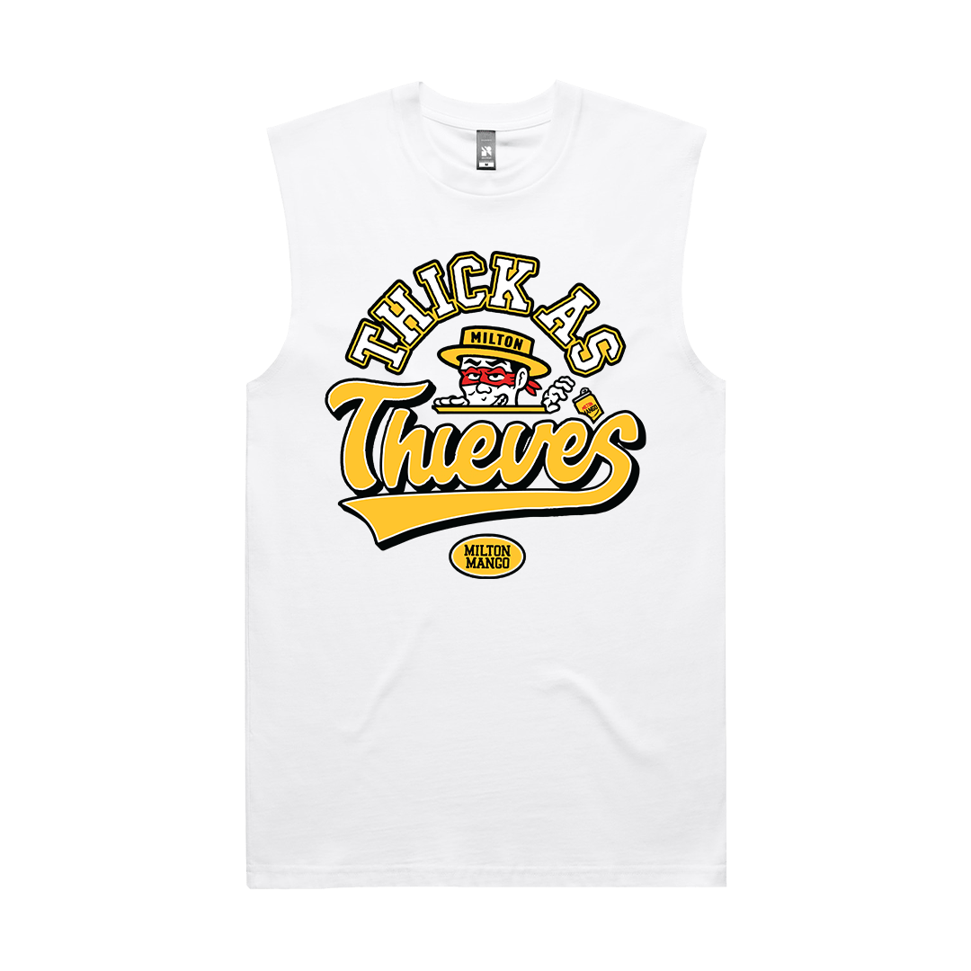 Thick As Muscle Tee White Tshirts Milton Mango