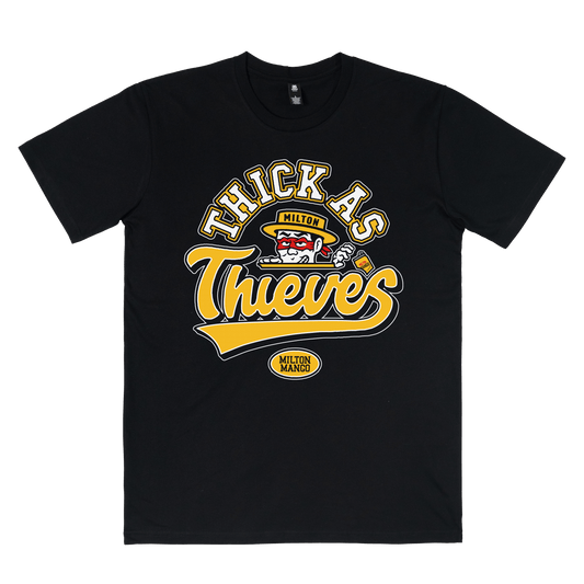 Thick As Tee Black T-Shirt Milton Mango