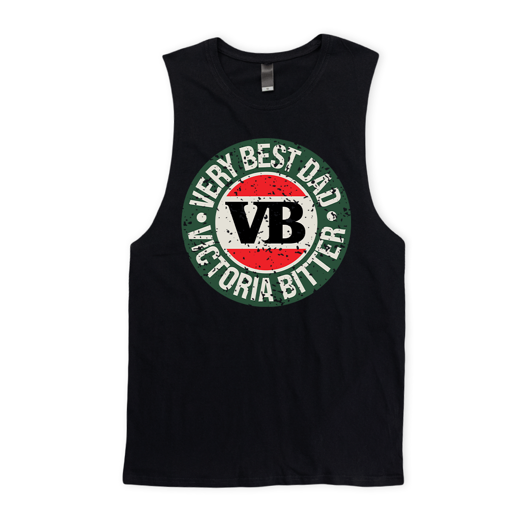 2024 Very Best Dad Muscle Tee Black Muscle Tank Victor Bravo's
