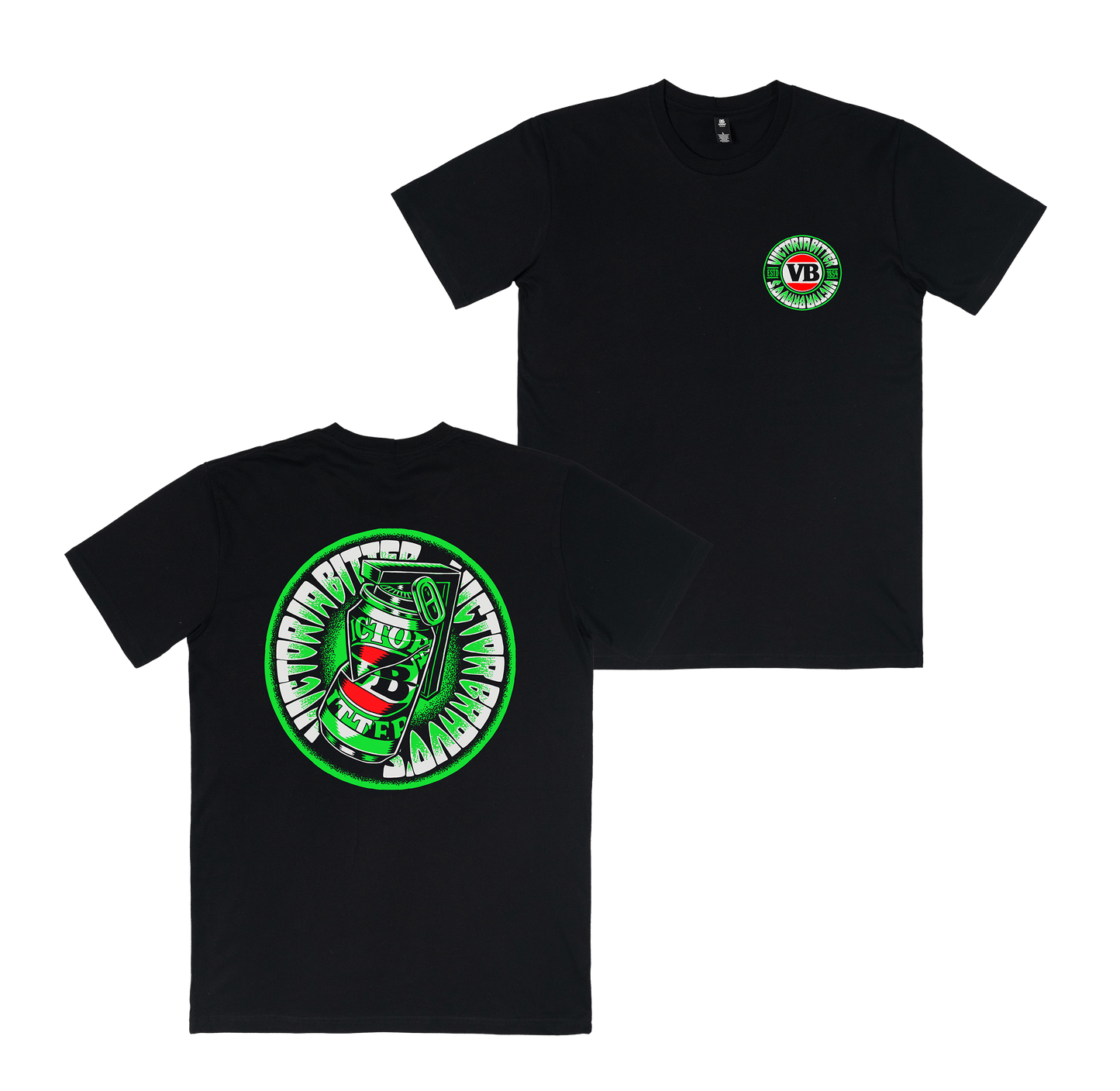 Flash Greenade Tee Black T-Shirt Victor Bravo's
