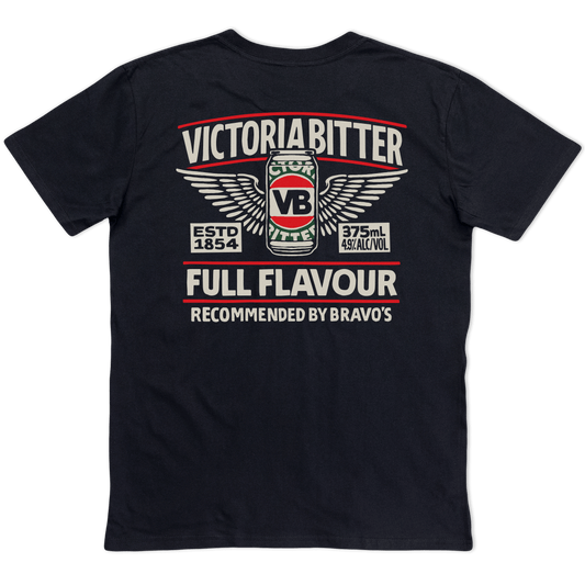 Full Flavour Tee Black T-Shirts Victor Bravo's