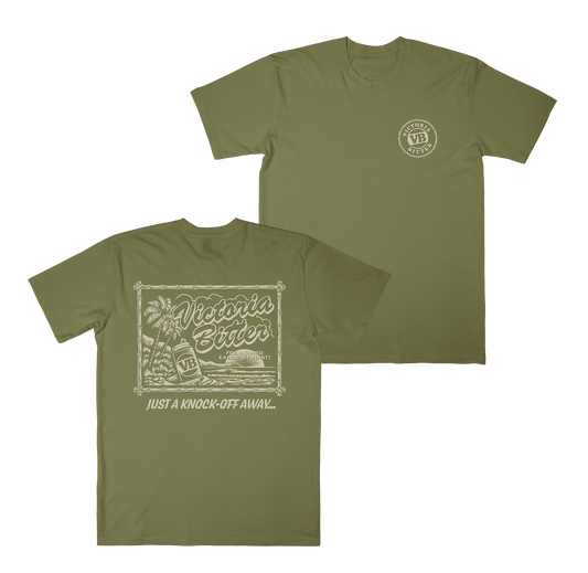 Get Away Tee Khaki Tshirts Victor Bravo's