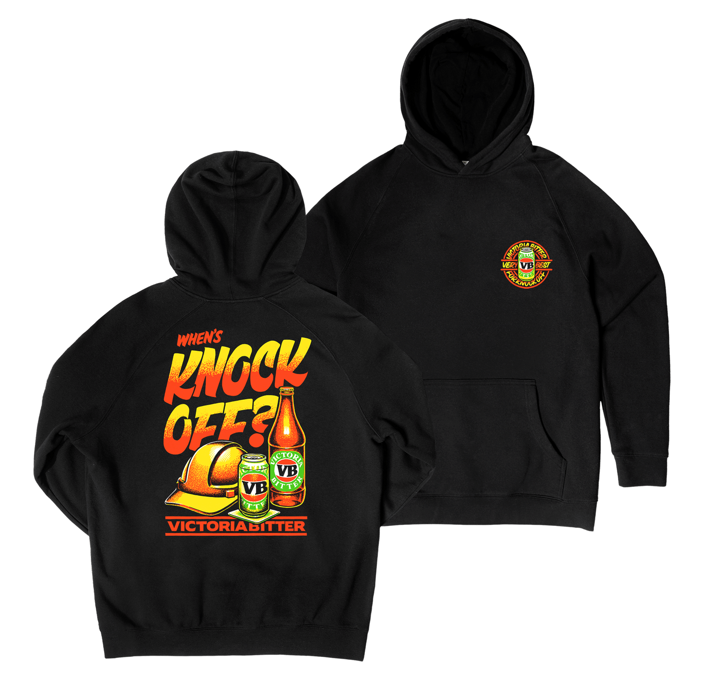 Knock Off Hoodie Black Hoodie Victor Bravo's