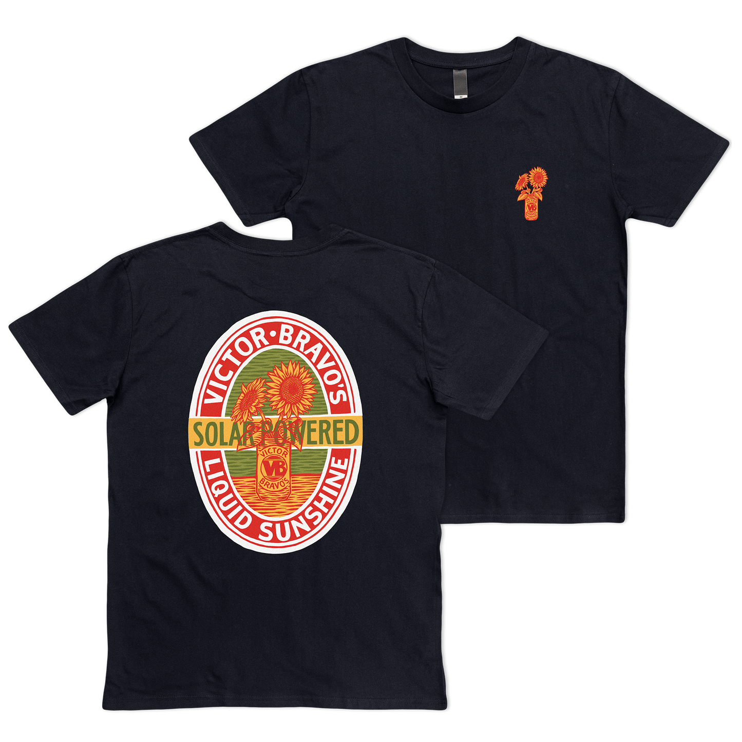 Liquid Sunshine Tee Black T-Shirts Victor Bravo's