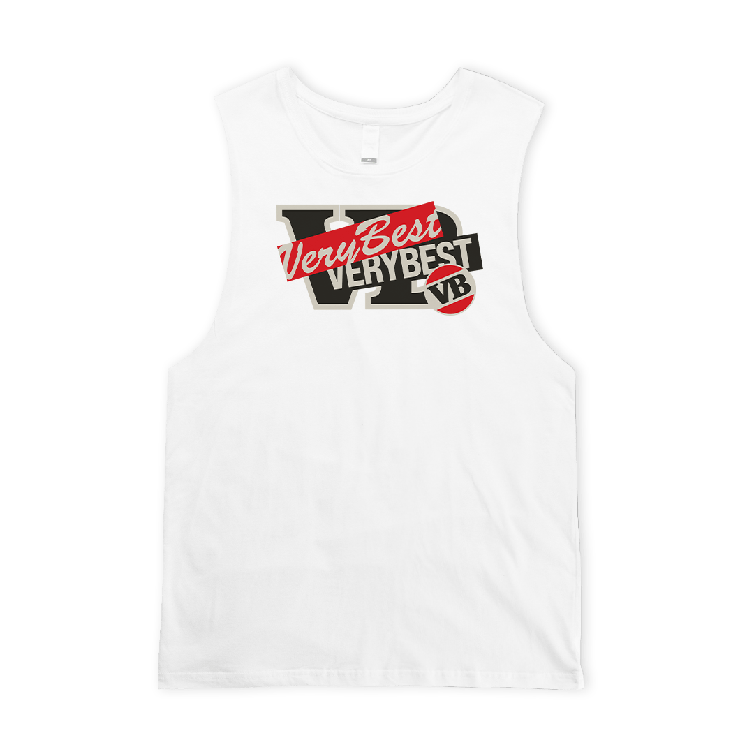 Reduced Muscle Tee White Muscle Tank Victor Bravo's