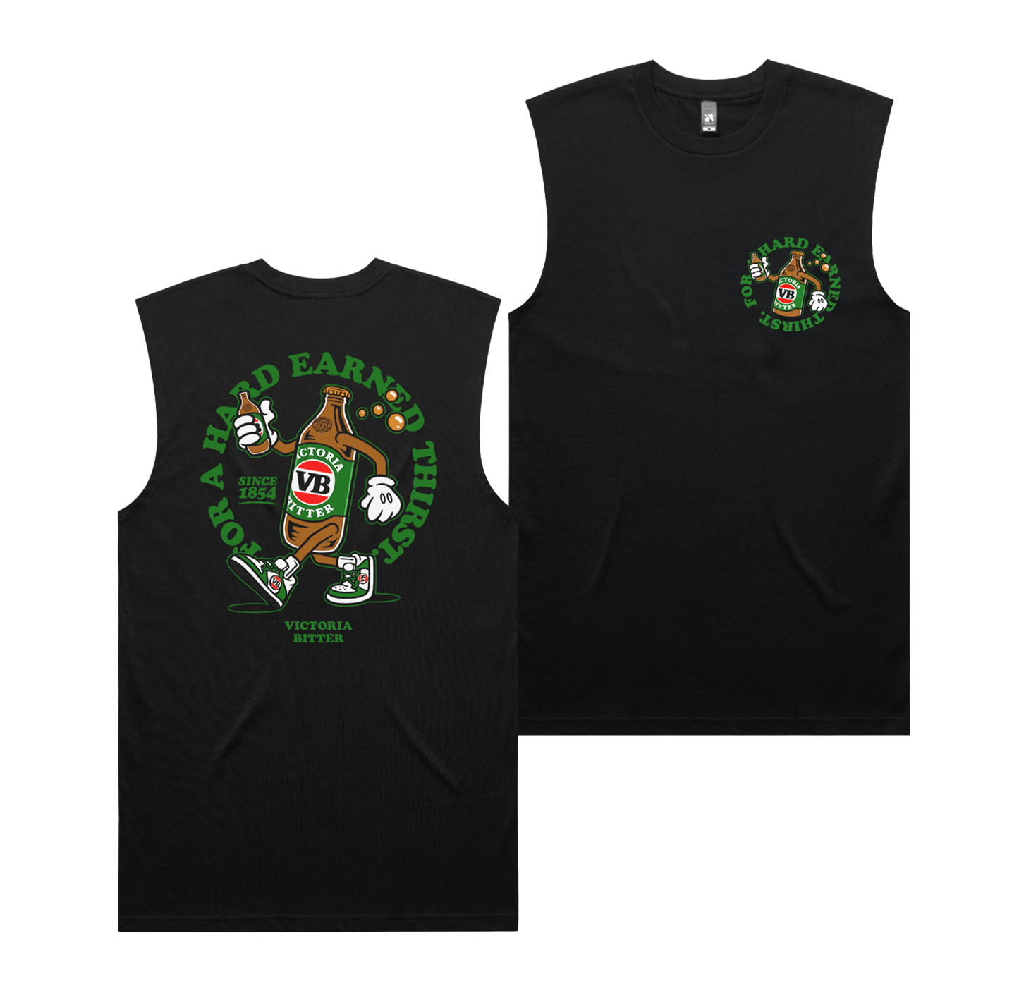 Stubby Strut Muscle Tee Black Muscle Victor Bravo's