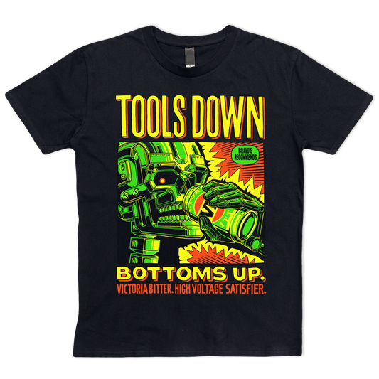 Tools Down Tee Black T-Shirts Victor Bravo's