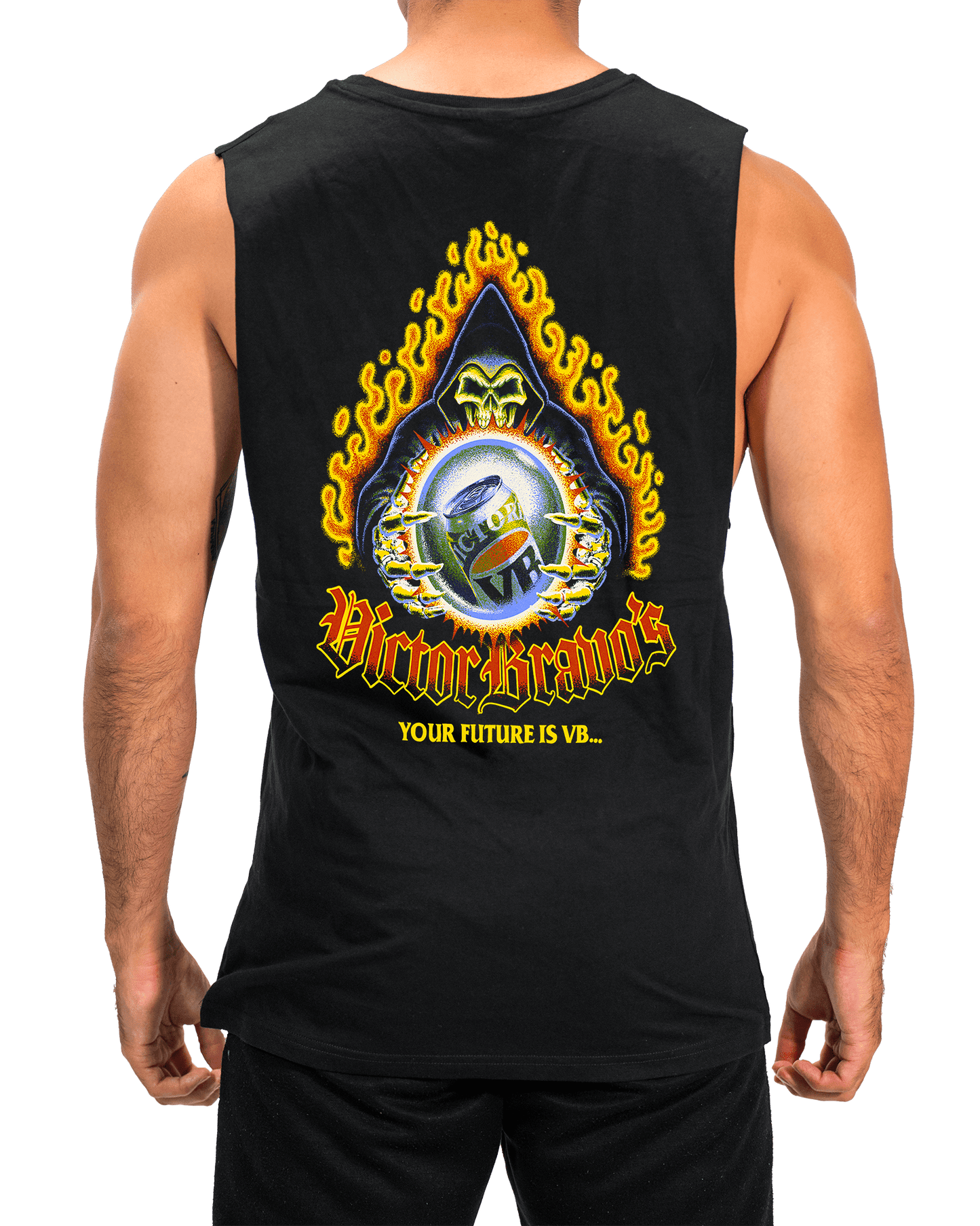 VB Fortune Muscle Tee Black Muscle Tank Victor Bravo's