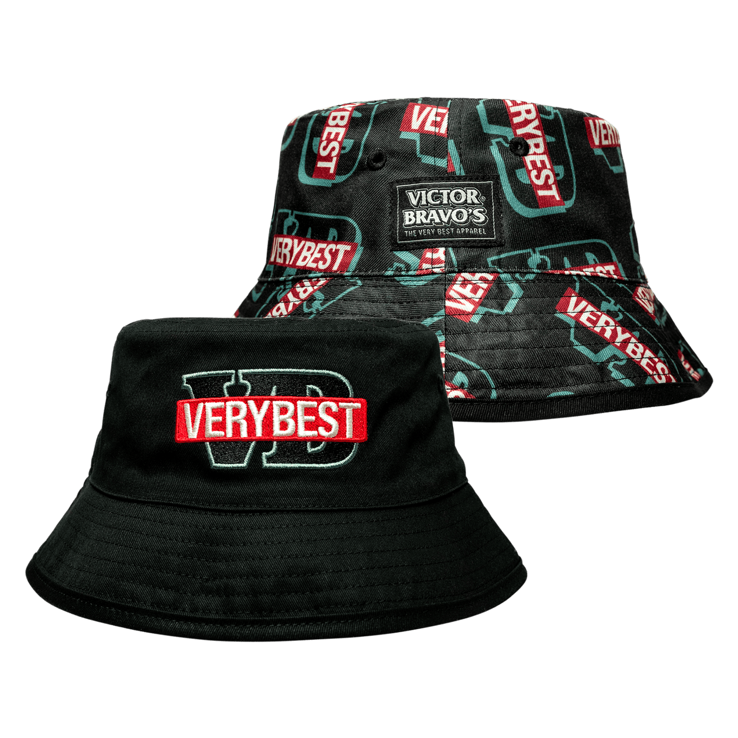 VB Monogram Reversible Bucket Hat Bucket Hat Victor Bravo's