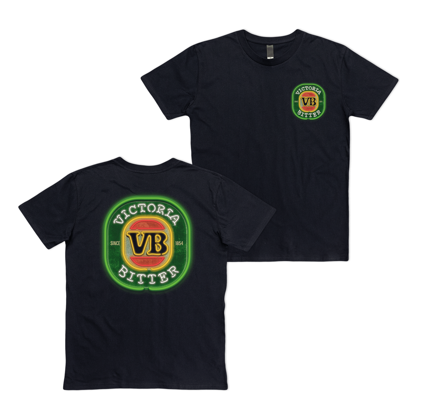 VB Neon Tee Black T-Shirts Victor Bravo's