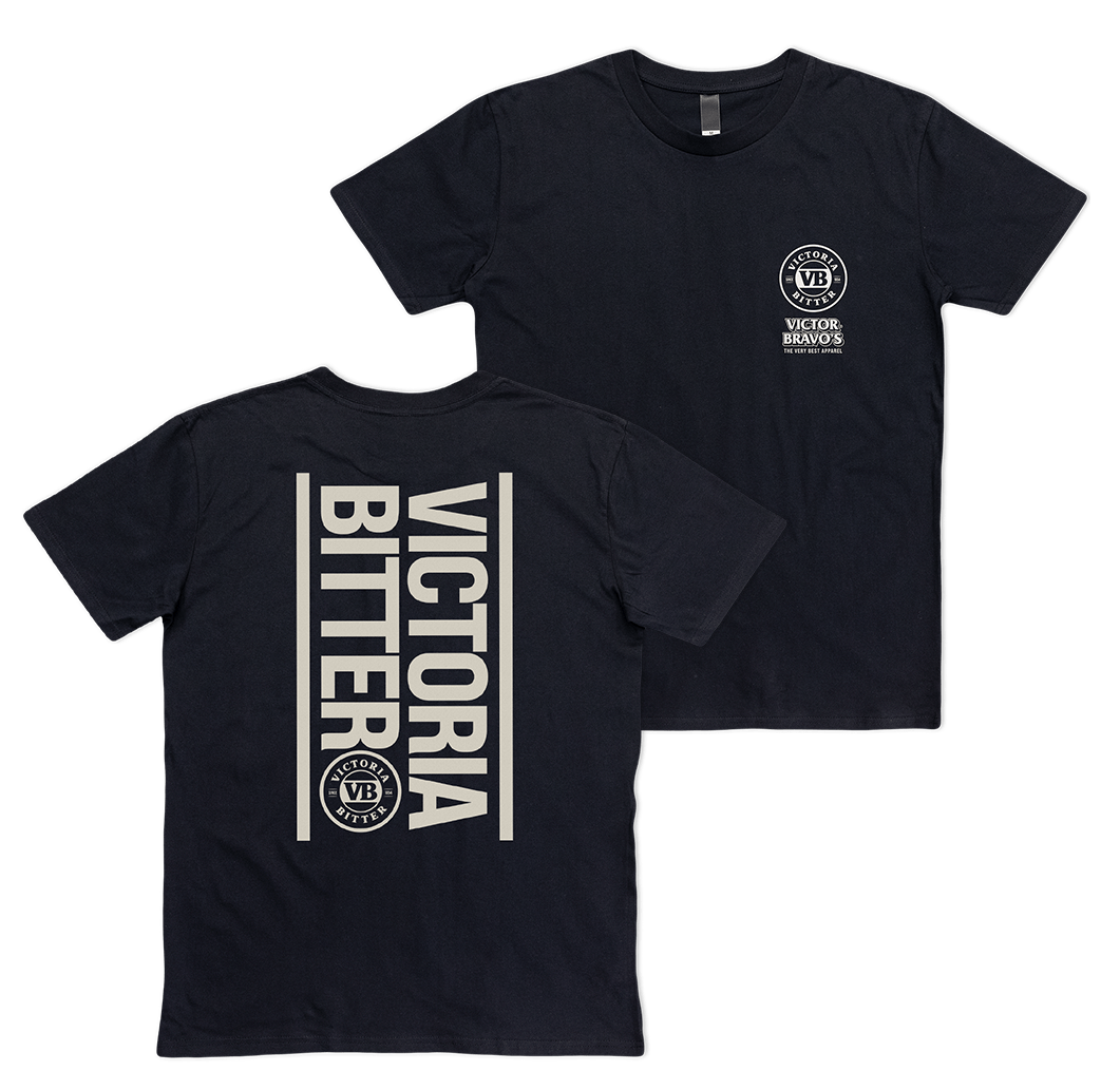 VB Stacked Tee Black T-Shirts Victor Bravo's