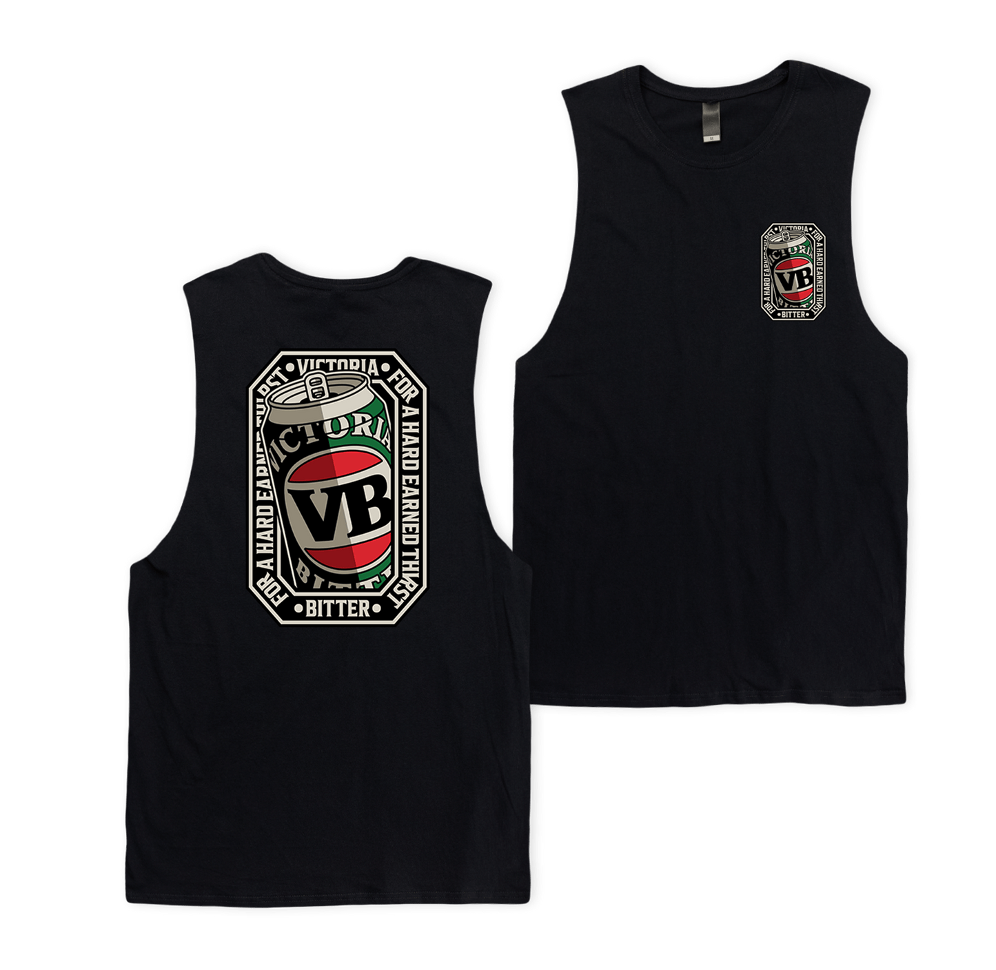 VB Stitch Up Muscle Tee Black Muscle Tank Victor Bravo's
