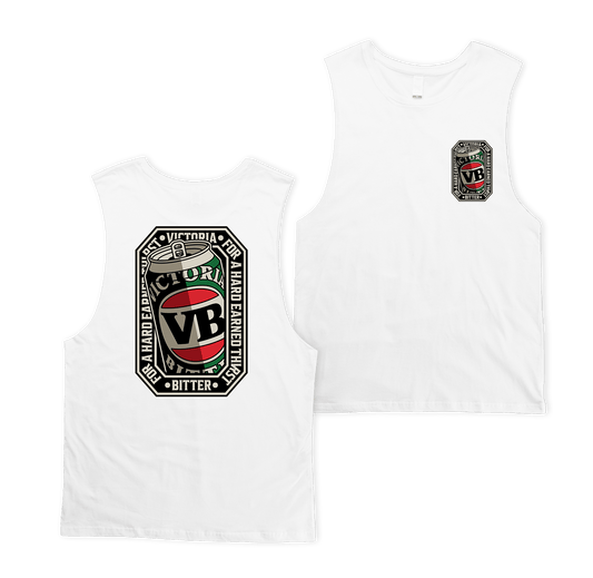 VB Stitch Up Muscle Tee White Muscle Tank Victor Bravo's