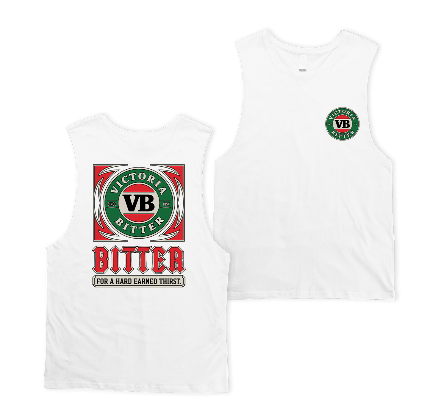 VB Surge Muscle Tee White Muscle Tank Victor Bravo's