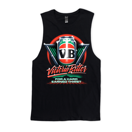 VB Synth Muscle Tee Black Muscle Tank Victor Bravo's