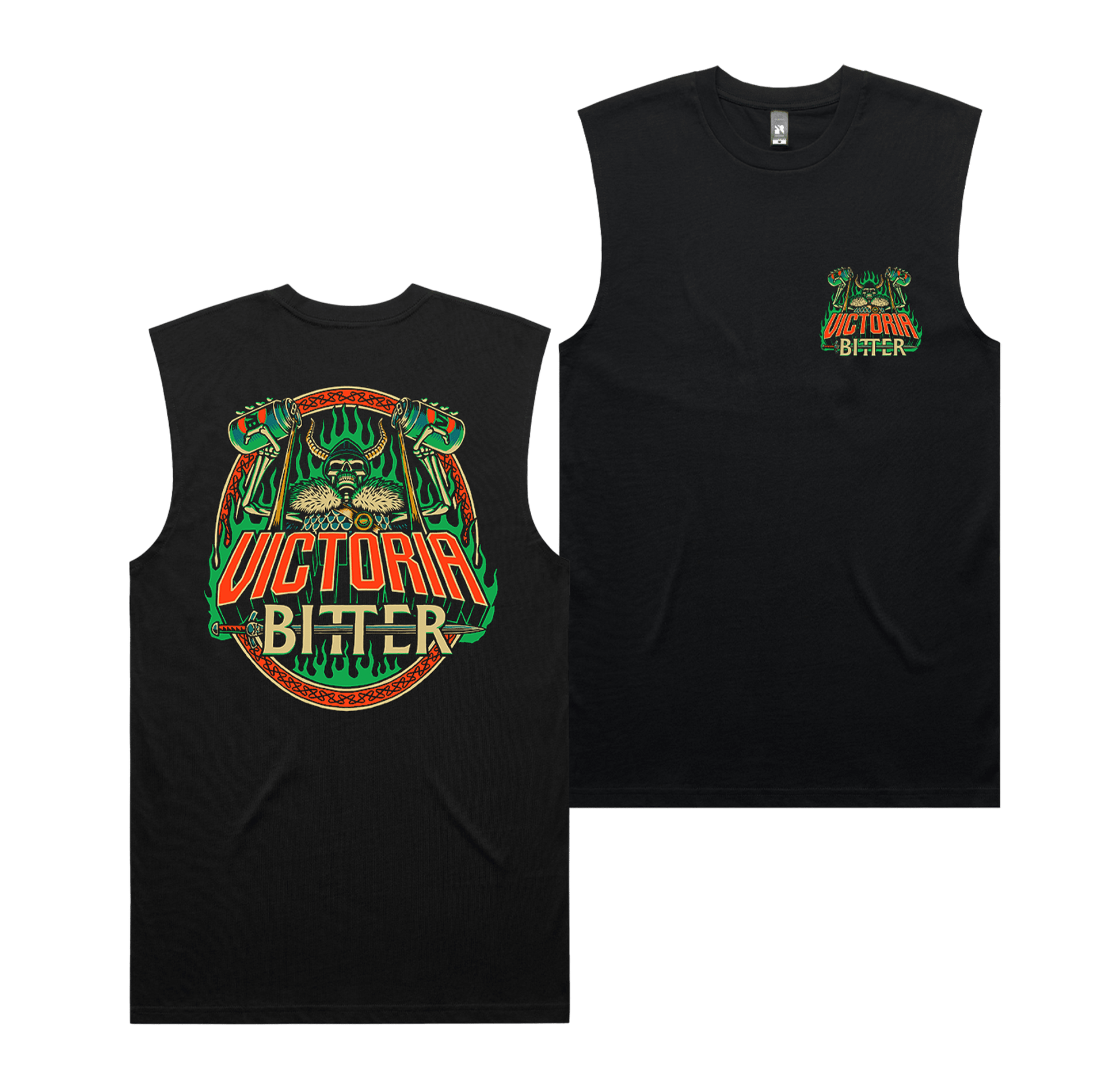 Viking Brew Muscle Tee Black T-Shirt Victor Bravo's