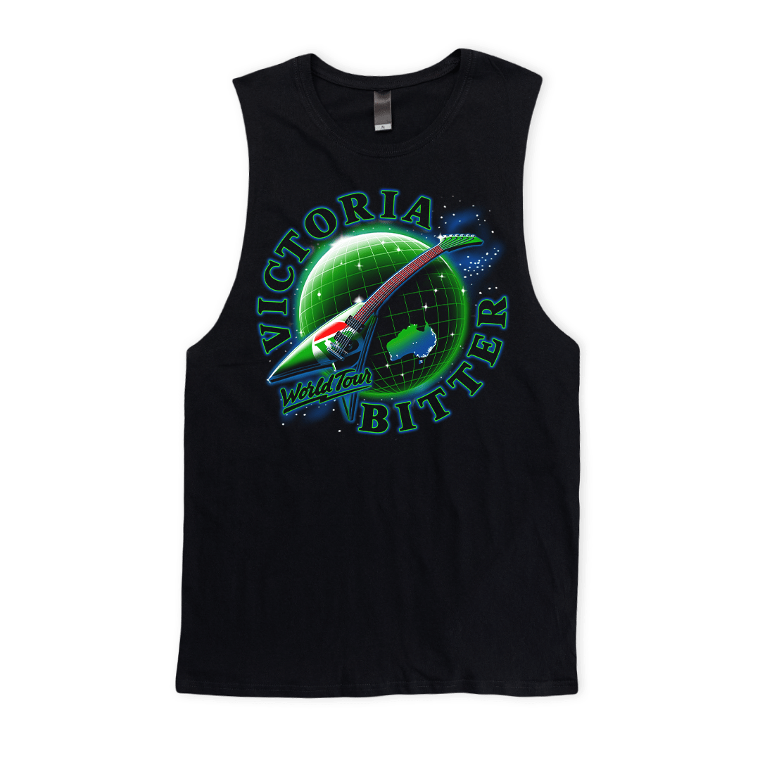 World Tour Muscle Tee Black Muscle Tank Victor Bravo's