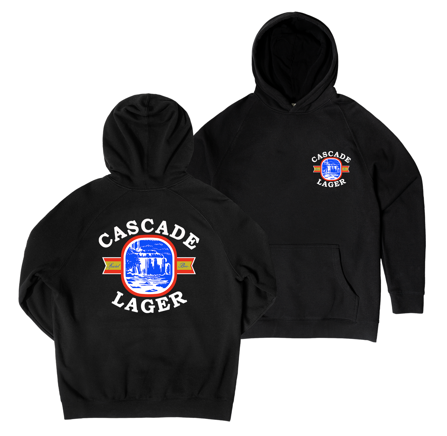 Flowing Ribbon Hoodie — Black