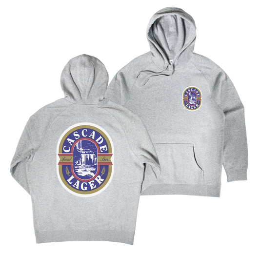 Cascade Crest Hoodie — Grey Marle
