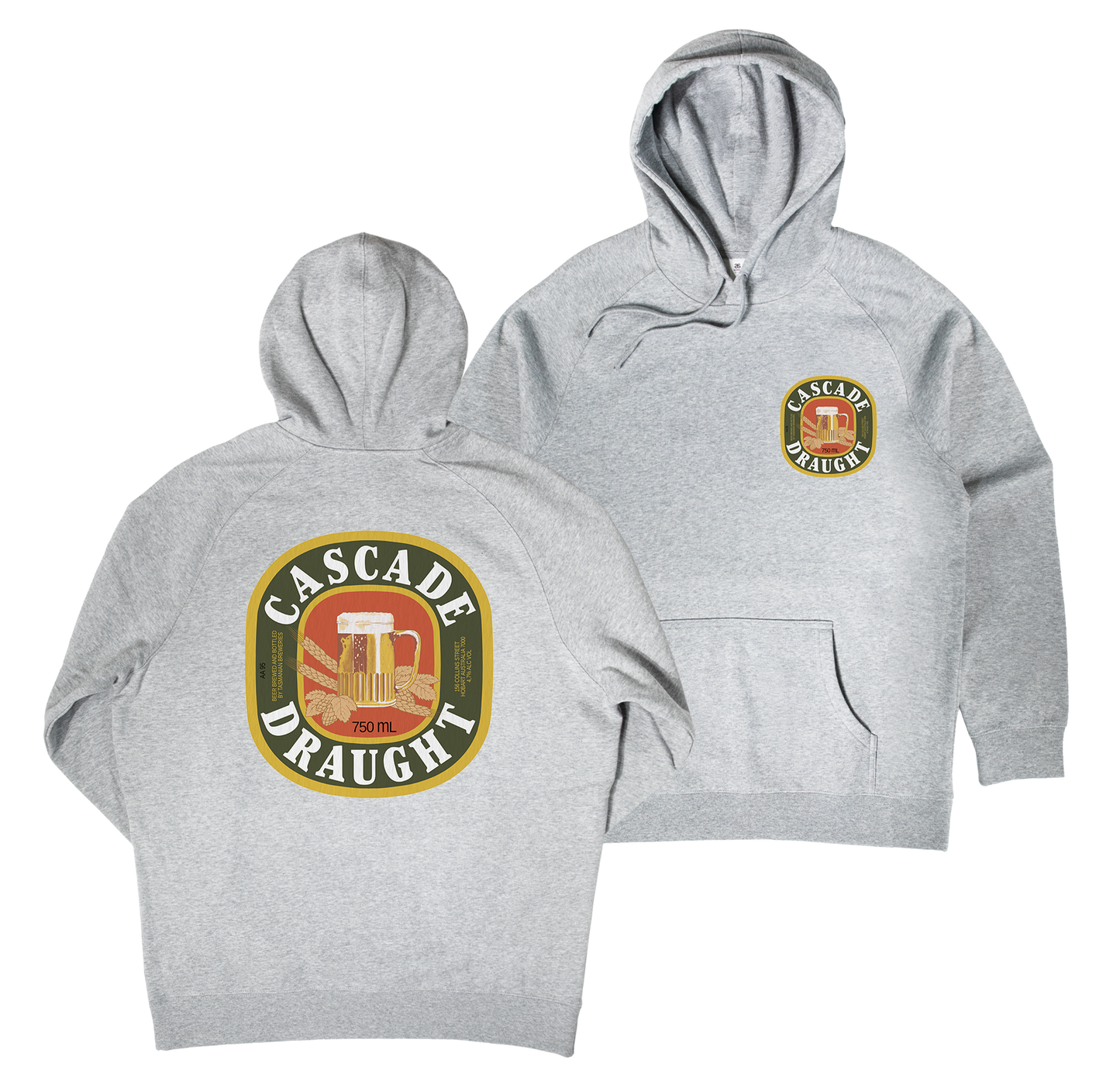 Draught Grains Hoodie — Grey Marle