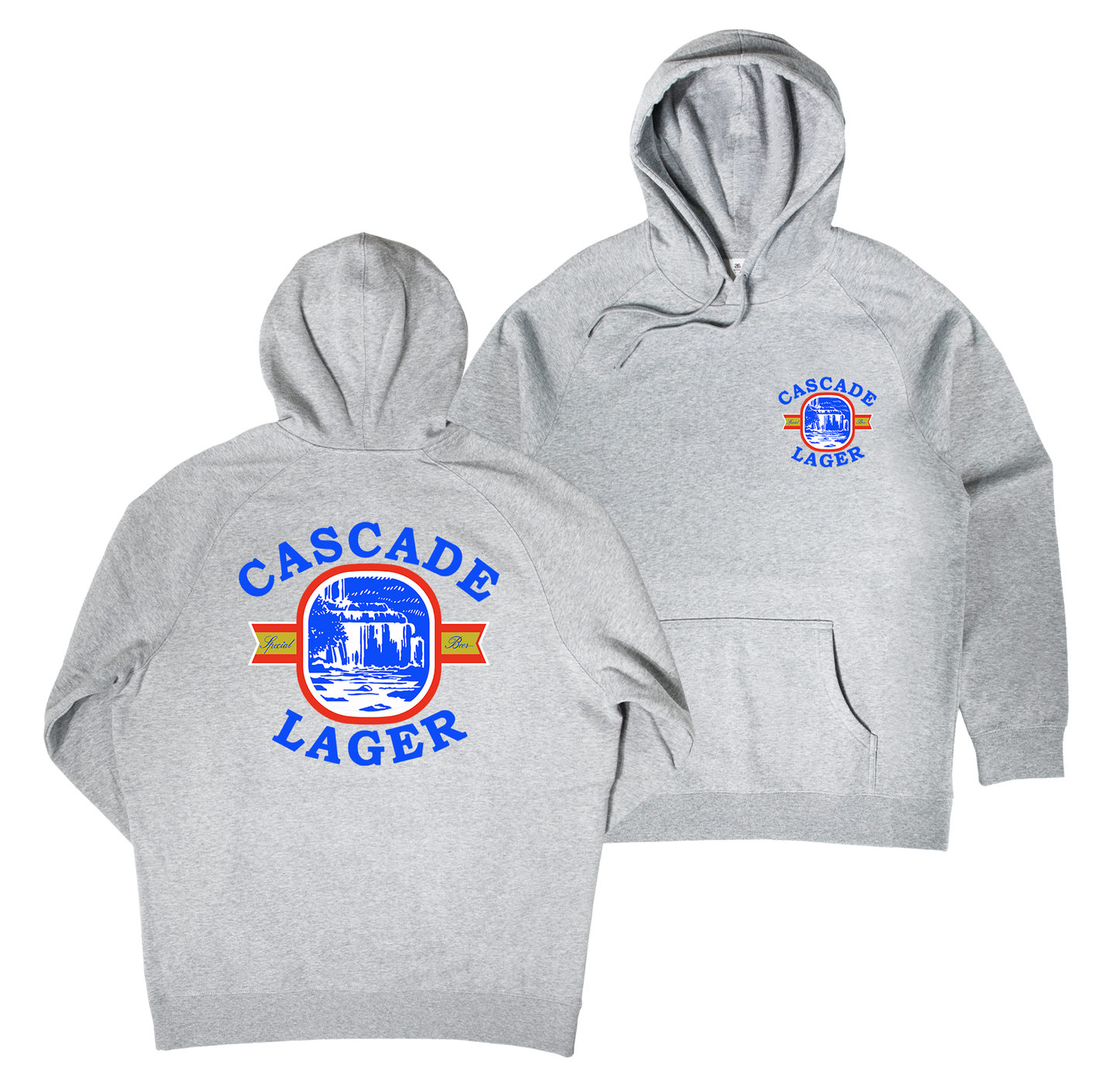 Flowing Ribbon Hoodie — Grey Marle
