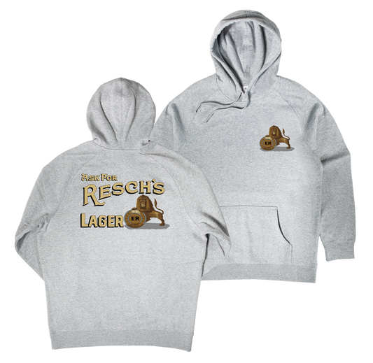 Lions Lager Hoodie — Grey Marle