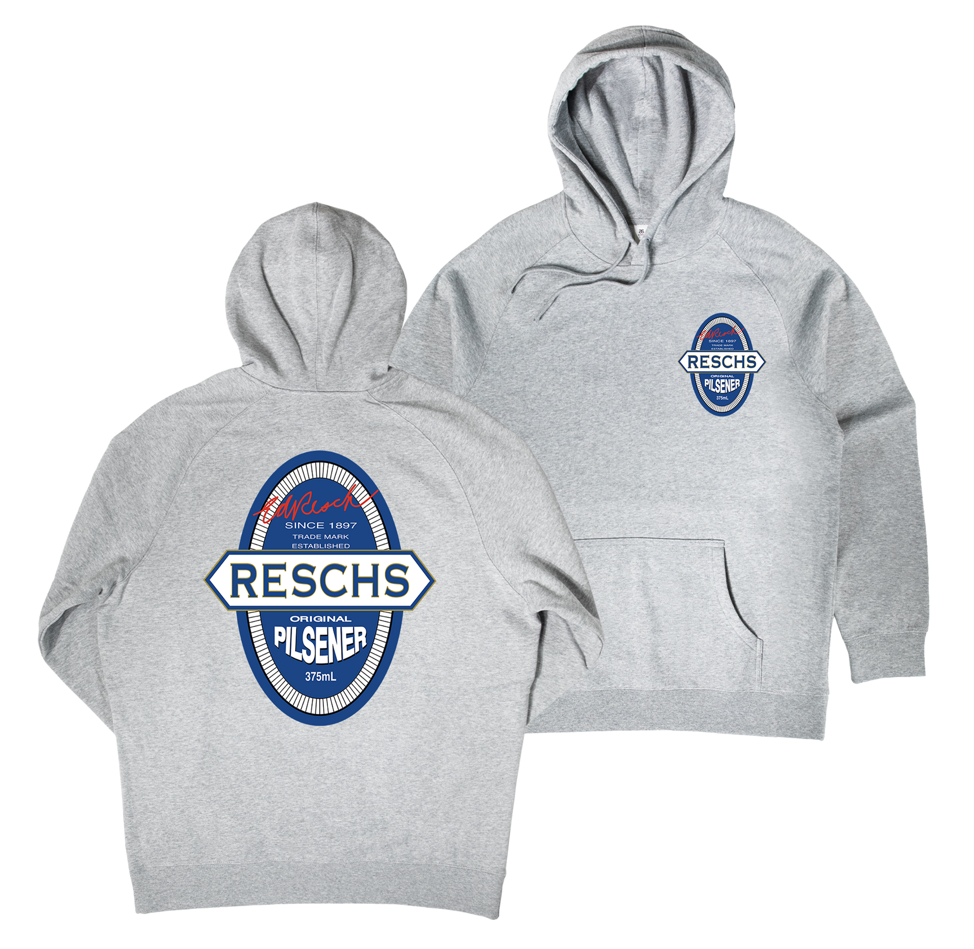 Original Pilsener Hoodie — Grey Marle