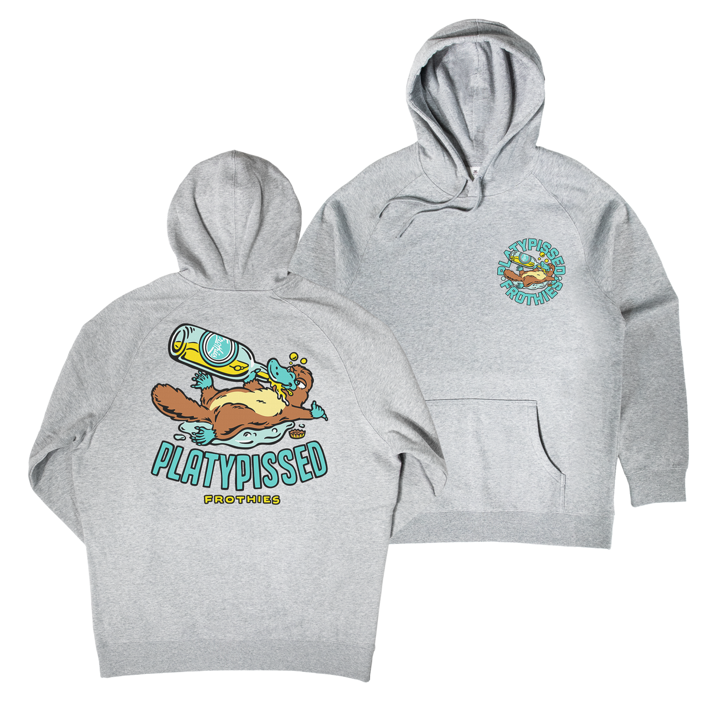 Platypissed 2 Hoodie Grey