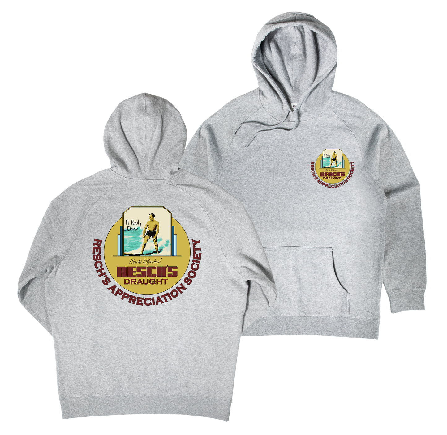 Resch's Appreciation Society Hoodie — Grey Marle