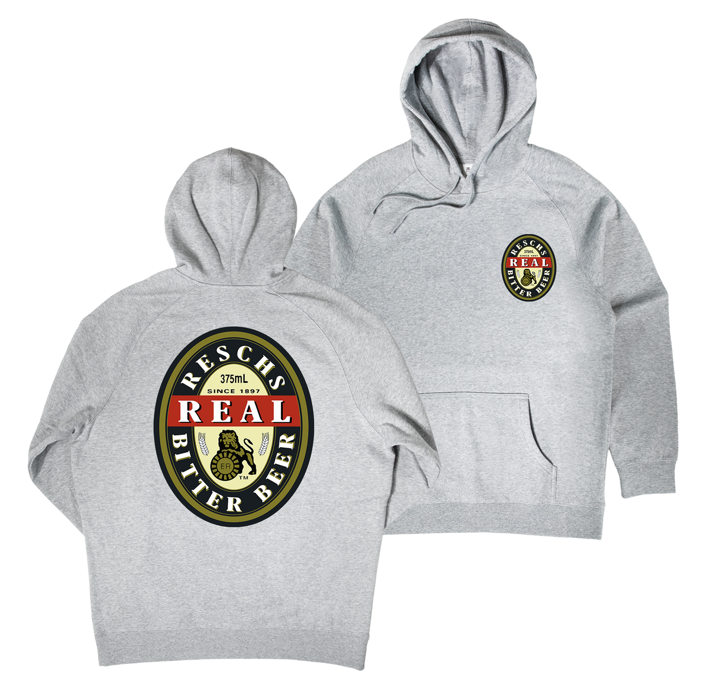 Resch's Real Hoodie — Grey Marle