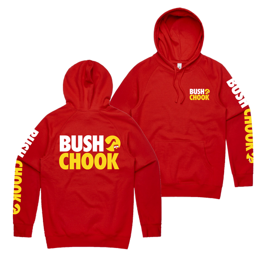 Limited Edition Bush Chook Hoodie Red [PRE-ORDER]