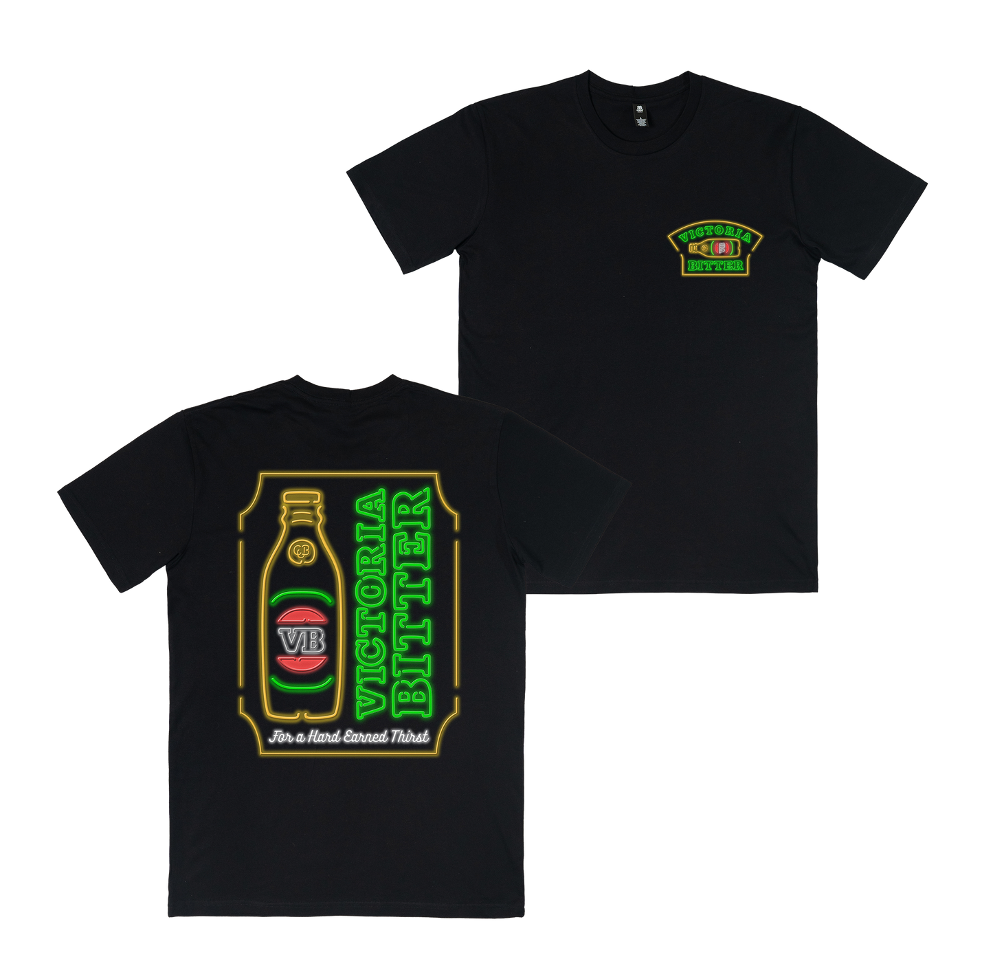 Neon Stubby Tee Black