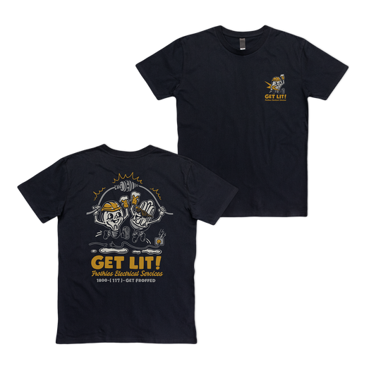 Get Lit Tee Black